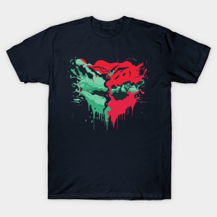 Rorschach Inkblot Watermelon Summer Art T-Shirt